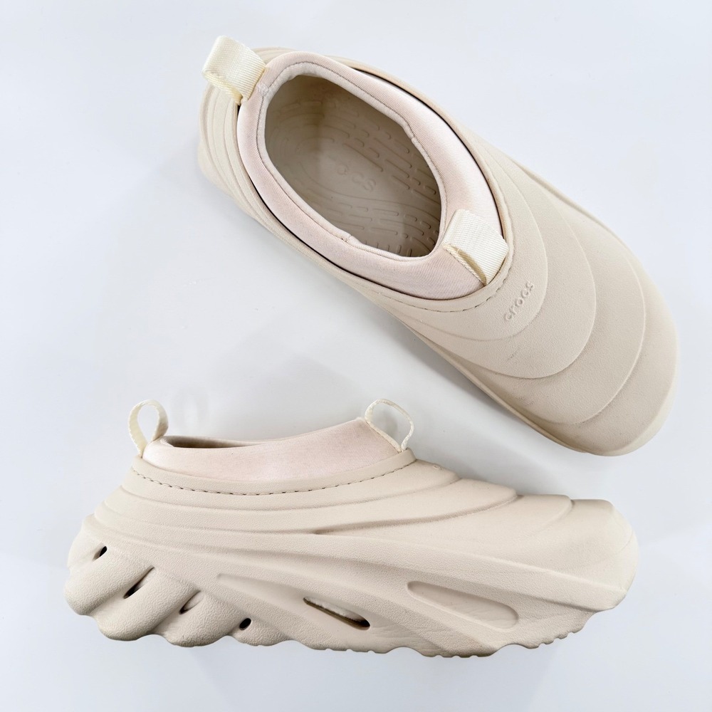 Crocs Echo Storm Tundra Clogs Unisex Men's 12 Off White Chunky Gorpcore Techwear
